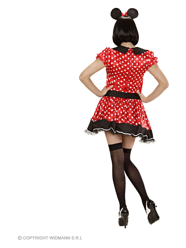 2tlg. Kostüm "Mäuschen" In Rot/ Schwarz 4 2tlg. Kostüm "Mäuschen" In Rot/ Schwarz – Bild 2