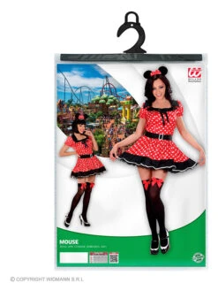 2tlg. Kostüm "Mäuschen" In Rot/ Schwarz 7 2tlg. Kostüm "Mäuschen" In Rot/ Schwarz -Widmannca Verkaufe carnival party 2tlg kostum mauschen in rot schwarz 2