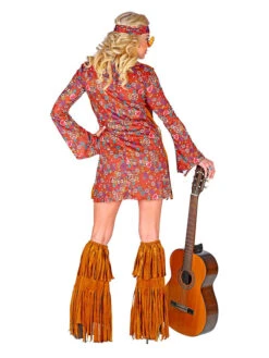 4tlg. Kostüm "Hippie" In Hellbraun/ Rot -Widmannca Verkaufe carnival party 4tlg kostum hippie in hellbraun rot 2