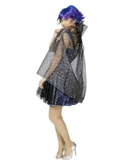 2tlg. Kostüm "Fairy Star" In Dunkelblau/ Schwarz