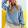 Sweatshirt In Blau -Widmannca Verkaufe chezalou sweatshirt in blau