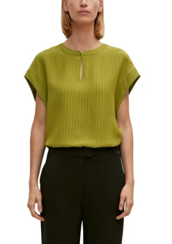 Comma Ärmellose Bluse Mit Tunika-Ausschnitt Grün -Widmannca Verkaufe comma armellose bluse mit tunika ausschnitt grun 2