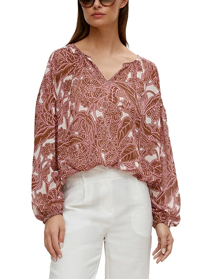 Comma Bluse In Bunt 3 Comma Bluse In Bunt