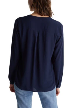 ESPRIT Henley-Bluse Navy -Widmannca Verkaufe esprit henley bluse navy 2