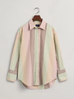 Gant Hemd In Grün/ Rosa