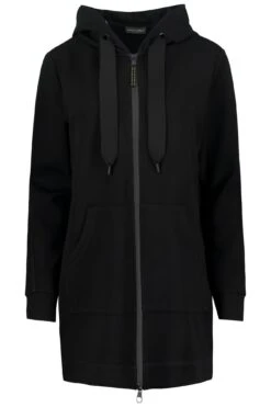 Long-Sweatjacke Kapuze Langarm In Grau -Widmannca Verkaufe gina laura long sweatjacke kapuze langarm in grau 2