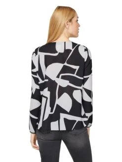 Heine Bluse In Grau/ Schwarz -Widmannca Verkaufe heine bluse in grau schwarz 2