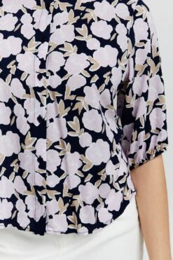 ICHI Druckbluse In Lila 12 ICHI Druckbluse In Lila -Widmannca Verkaufe ichi druckbluse in lila 4