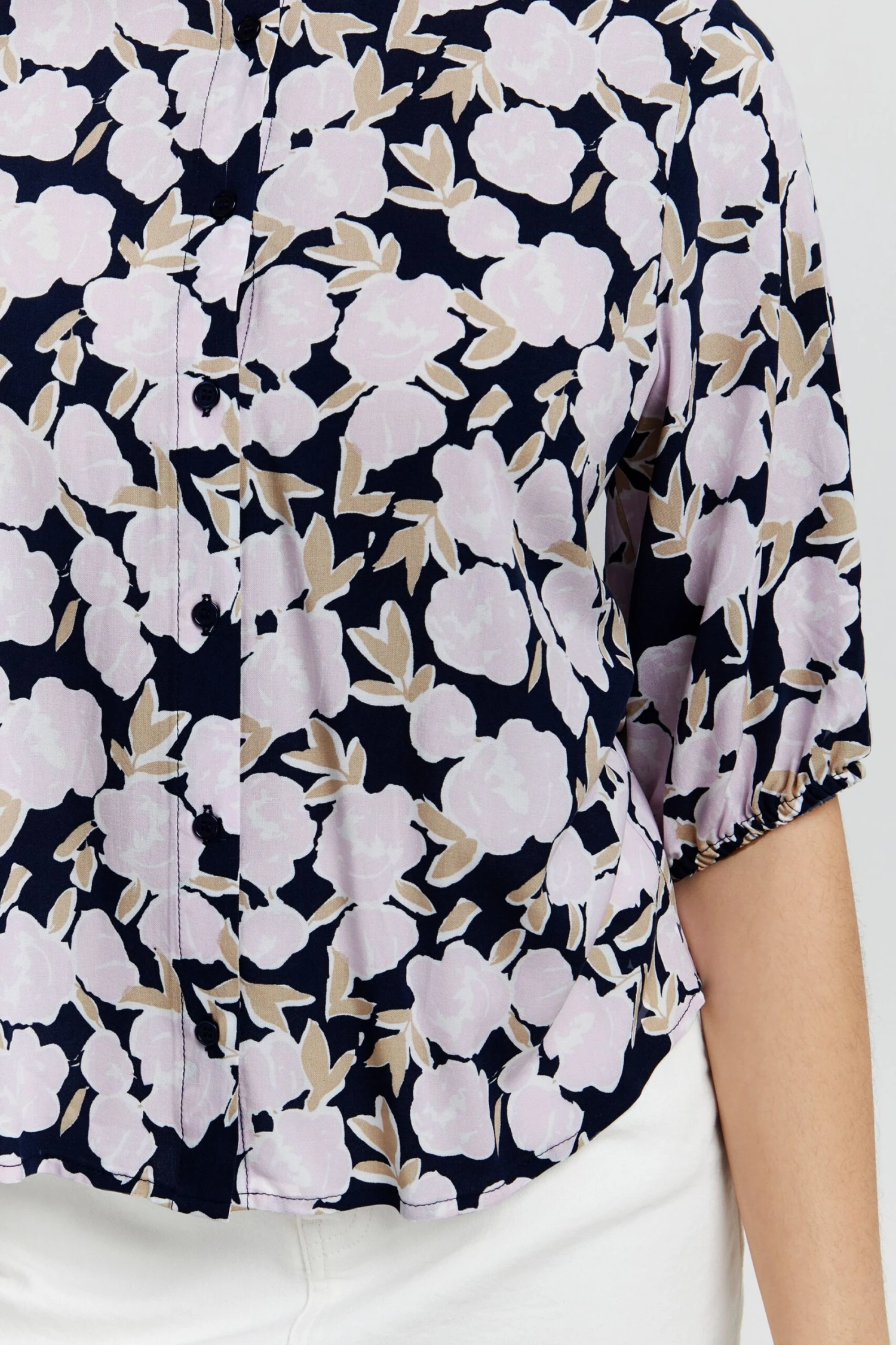 ICHI Druckbluse In Lila 7 ICHI Druckbluse In Lila – Bild 5