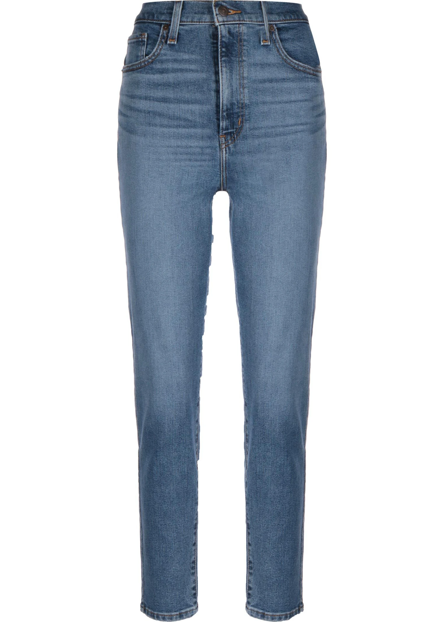 Jeans High Waisted Mom In Medium Indigo Worn 3 Jeans High Waisted Mom In Medium Indigo Worn