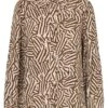 Hemd "Nation Print" In Beige/ Braun -Widmannca Verkaufe modstrom hemd nation print in beige braun