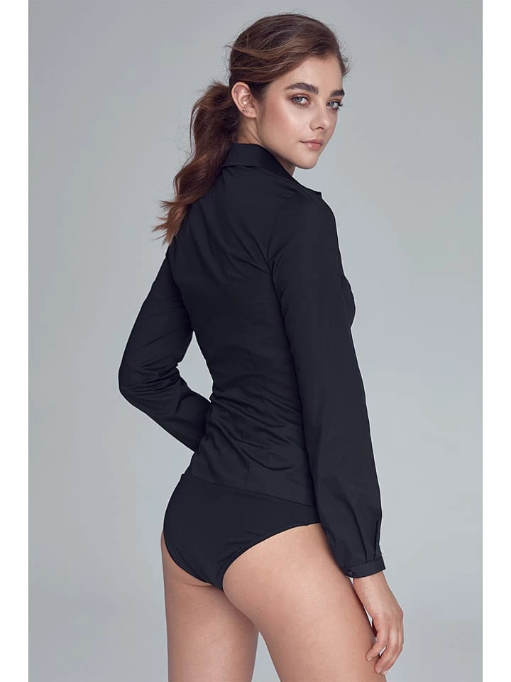 Blusenbody In Schwarz 4 Blusenbody In Schwarz – Bild 2