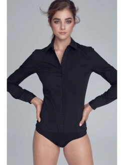 Blusenbody In Schwarz