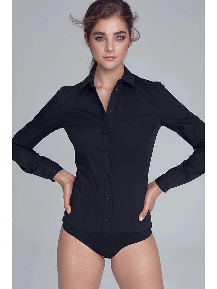 Blusenbody In Schwarz 3 Blusenbody In Schwarz