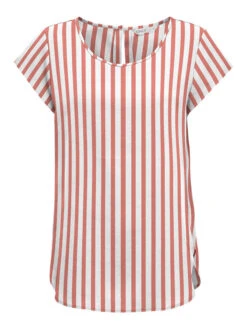 ONLY Bluse "Nova Life" In Koralle/ Weiß