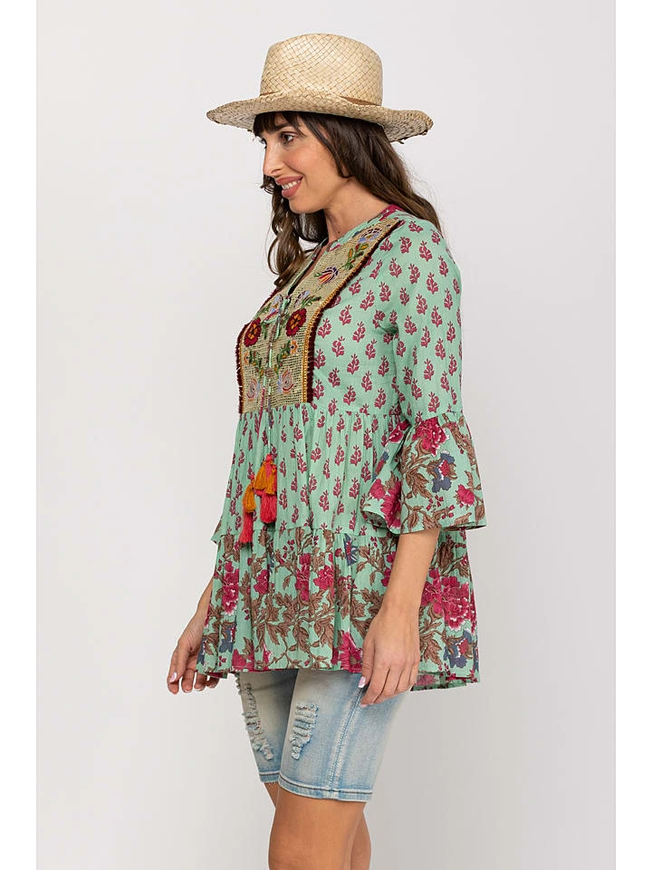 Tunika In Mint/ Pink 4 Tunika In Mint/ Pink – Bild 2