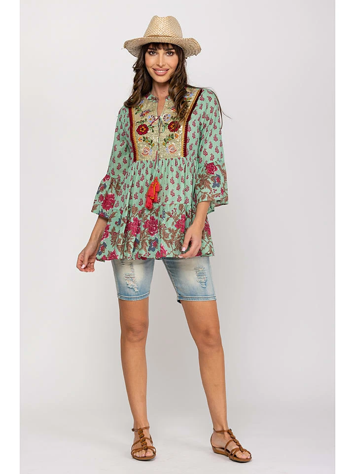 Tunika In Mint/ Pink 6 Tunika In Mint/ Pink – Bild 4