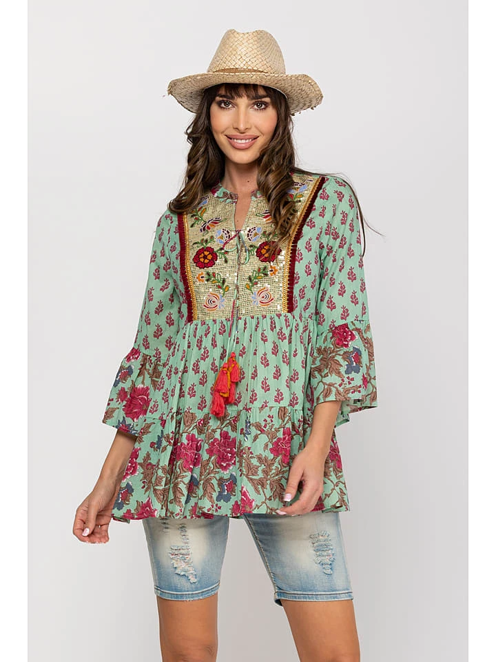 Tunika In Mint/ Pink 3 Tunika In Mint/ Pink