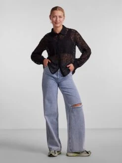 Pieces Hemd In Schwarz -Widmannca Verkaufe pieces hemd in schwarz 2