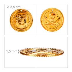 1152x Goldtaler In Gold -Widmannca Verkaufe relaxdays 1152x goldtaler in gold 3