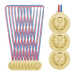12 X Medaille In Gold