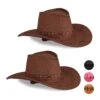 2x Cowboyhut In Dunkelbraun -Widmannca Verkaufe relaxdays 2x cowboyhut in dunkelbraun