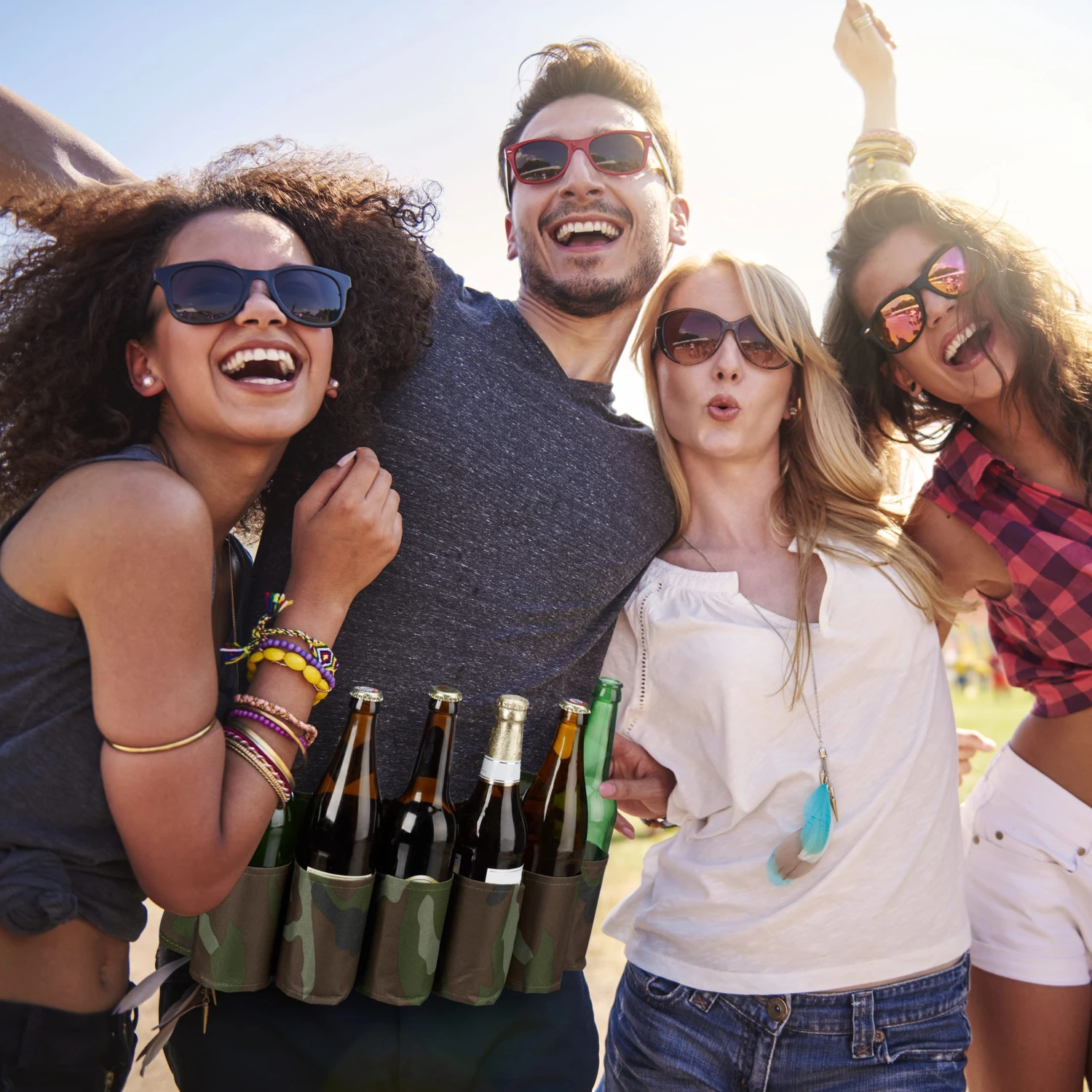 Biergürtel In Grün/Braun 4 Biergürtel In Grün/Braun – Bild 2