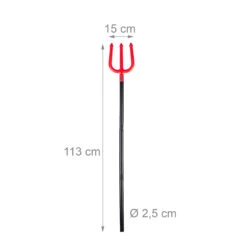 Teufelsgabel In Schwarz-Rot -Widmannca Verkaufe relaxdays teufelsgabel in schwarz rot 3