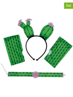 4tlg. Kostümzubehör-Set "Kaktus" In Grün