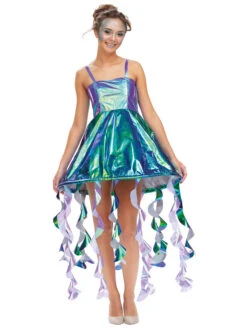 Kostümkleid "Qualle" In Grün/ Lila