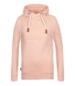 Kapuzenpulli Hoodie "Askja" In Pfirsisch Hell