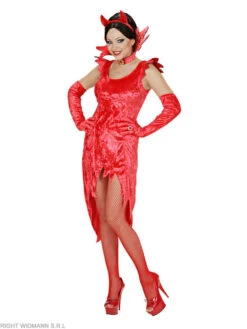 WIDMANN 3tlg. Kostüm "DEVIL LADY" In Rot