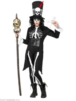 WIDMANN 4tlg. Kostüm "VOODOO PRIESTERIN" In Schwarz