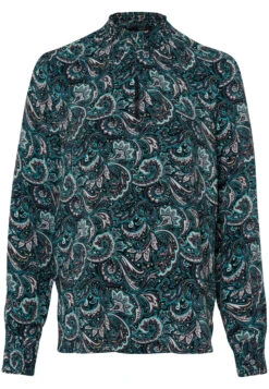 Zero Viskosebluse Blackblue